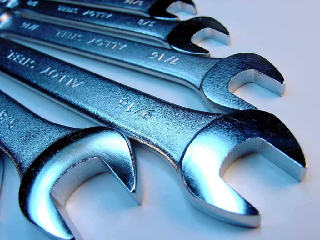 Set of wrenches