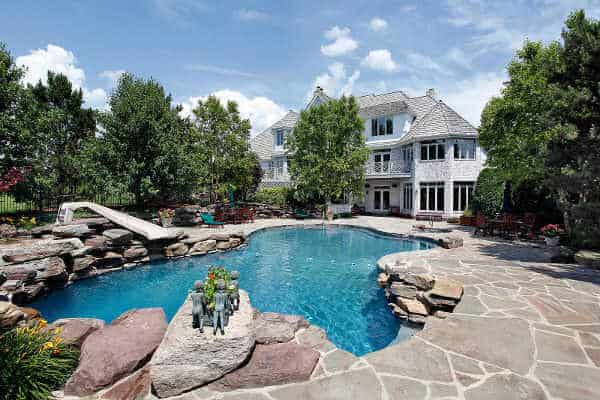 Picture of a large, freeform inground swimming pool