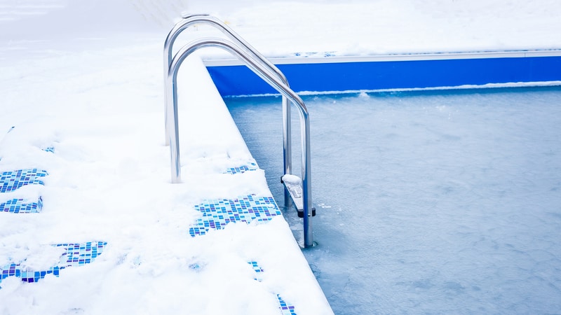 Swimming Pool During Wintertime