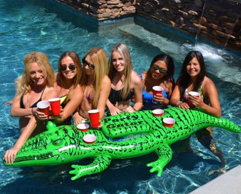 Party Gator inflatable cooler and drink holder