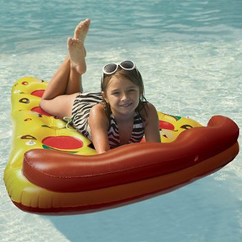 Supreme Pizza Slice Pool Float with Cup Holders