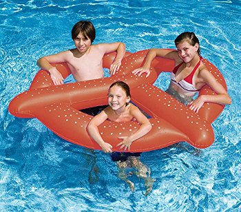 Swimline Giant Pretzel Swim Fun Inflatable Floating Seat