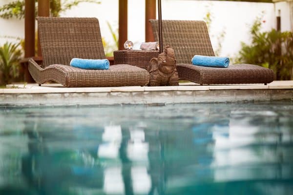 Resort-style pool loungers