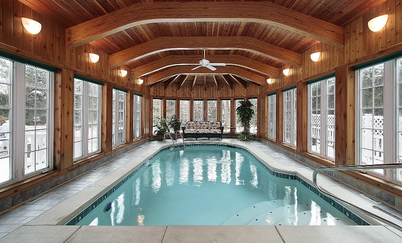 Luxury indoor swimming pool