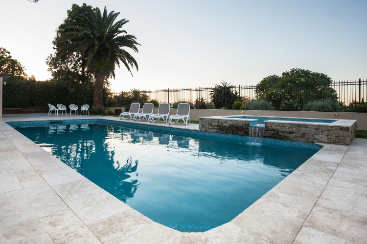 Picture of a prototypical inground swimming pool