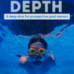 Pin for article on inground swimming pool depth